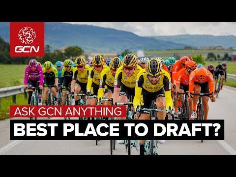 Where Is The Best Place To Draft When Cycling In A Group? | Ask GCN Anything